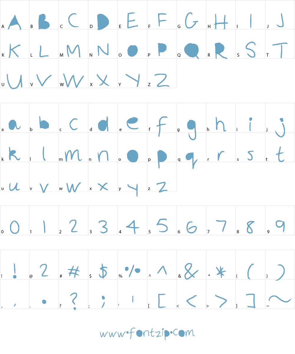 Fill in the blanks Font Character